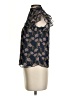 Intermix 100% Silk Floral Multi Color Blue Sleeveless Silk Top Size 00 - photo 5
