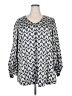 Melissa McCarthy Seven7 Silver 3/4 Sleeve T-Shirt Size 2X - photo 1