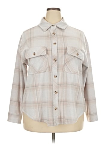Ultra Flirt Long Sleeve Button-Down Shirt (view 1)