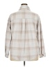 Ultra Flirt Plaid Tan Long Sleeve Button-Down Shirt Size 2X - photo 2