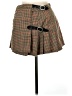 Shein 100% Polyester Plaid Brown Casual Skirt Size M - photo 1