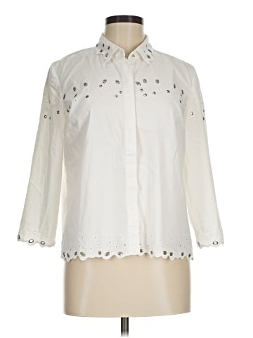 Elie Tahari 3/4 Sleeve Button-Down Shirt (view 1)