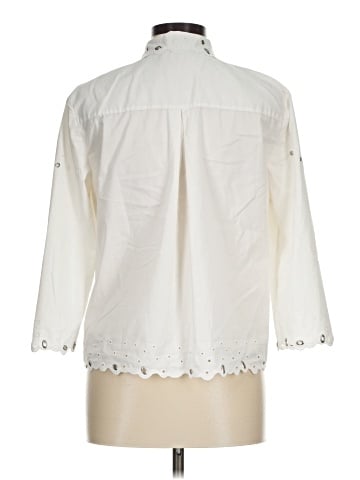 Elie Tahari 3/4 Sleeve Button-Down Shirt (view 2)