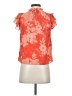 1.State 100% Polyester Orange Short Sleeve Blouse Size XXS - photo 2