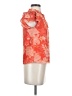 1.State 100% Polyester Orange Short Sleeve Blouse Size XXS - photo 4