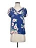 Maeve Blue Short Sleeve Blouse Size 0 - photo 1