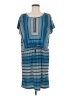 PrAna 100% Polyester Stripes Blue Casual Dress Size M - photo 1