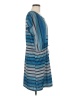 PrAna 100% Polyester Stripes Blue Casual Dress Size M - photo 4