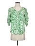 Maeve 100% Rayon Green 3/4 Sleeve Blouse Size XS - photo 1