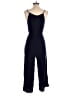 Aqua 100% Rayon Solid Blue Jumpsuit Size M - photo 2