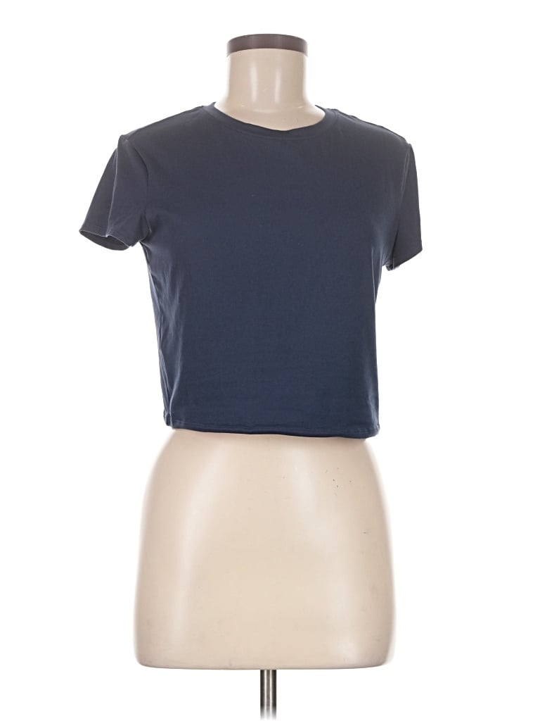 Pre-owned Unbranded Short Sleeve T-shirt In Blue