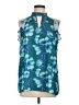 Worthington Teal Sleeveless Blouse Size L - photo 1
