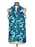 Worthington Teal Sleeveless Blouse Size L - photo 2
