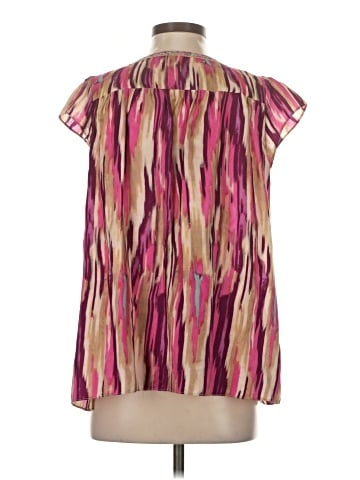 Calypso St. Barth Short Sleeve Silk Top (view 2)