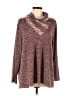 One World Burgundy Long Sleeve Top Size L - photo 1