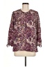 Octavia 100% Polyester Purple 3/4 Sleeve Blouse Size M - photo 1