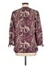 Octavia 100% Polyester Purple 3/4 Sleeve Blouse Size M - photo 2