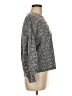 Karl Lagerfeld Paris Gray Long Sleeve Blouse Size M - photo 4