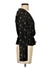 WAYF 100% Polyester Black 3/4 Sleeve Blouse Size S - photo 4