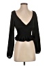 WAYF 100% Polyester Black Long Sleeve Blouse Size XS - photo 1