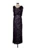 JS Collections 100% Polyester Stars Purple Cocktail Dress Size 10 - photo 1