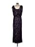 JS Collections 100% Polyester Stars Purple Cocktail Dress Size 10 - photo 2