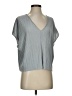 OAK + FORT Blue Gray Short Sleeve Blouse Size XS - photo 1
