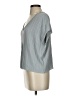 OAK + FORT Blue Gray Short Sleeve Blouse Size XS - photo 5