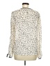 Maurices 100% Polyester Polka Dots Ivory Long Sleeve Blouse Size M - photo 2