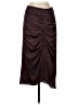 Joie 100% Polyester Animal Print Burgundy Formal Skirt Size 2 - photo 1