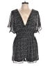 She + Sky 100% Polyester Polka Dots Black Romper Size L - photo 1