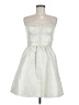 Aqua Metallic Silver Cocktail Dress Size 8 - photo 1