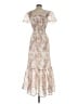 Solitaire 100% Polyester Floral Ivory Casual Dress Size S - photo 2