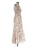 Solitaire 100% Polyester Floral Ivory Casual Dress Size S - photo 4