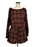 Perfect Peach Houndstooth Brown Romper Size M - photo 1