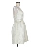 Aqua Metallic Silver Cocktail Dress Size 8 - photo 4