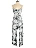 1.State Tropical Black Gray Jumpsuit Size 0 - photo 1