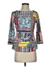 J. McLaughlin Blue 3/4 Sleeve Blouse Size S - photo 1