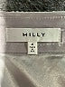 Milly Metallic Silver Formal Skirt Size 4 - photo 3