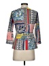 J. McLaughlin Blue 3/4 Sleeve Blouse Size S - photo 2