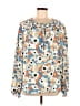 Joie 100% Polyester Blue Long Sleeve Blouse Size L - photo 1