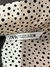 Zara 100% Polyester Polka Dots Ivory Long Sleeve Blouse Size M - photo 7