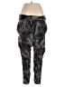American Retro 100% Silk Animal Print Gray Active Pants Size EU 42 / US 12 - photo 1