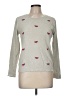 J.Crew Factory Store 100% Cotton Hearts Gray Pullover Sweater Size M - photo 1