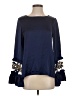Suno 100% Silk Blue Long Sleeve Blouse Size 2 - photo 1