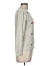 J.Crew Factory Store 100% Cotton Hearts Gray Pullover Sweater Size M - photo 4