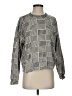 L Space 100% Cotton Checkered-gingham Gray Pullover Sweater Size XS - photo 1