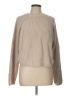 All:Row 100% Cotton Solid Tan Turtleneck Sweater Size L - photo 1