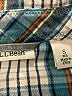 L.L.Bean Plaid Teal Long Sleeve Blouse Size S - photo 7