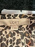 Ann Taylor LOFT 100% Polyester Animal Print Brown Long Sleeve Blouse Size M - photo 7